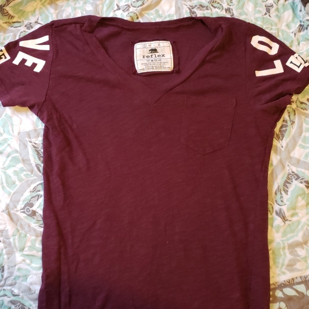 Maroon shirt